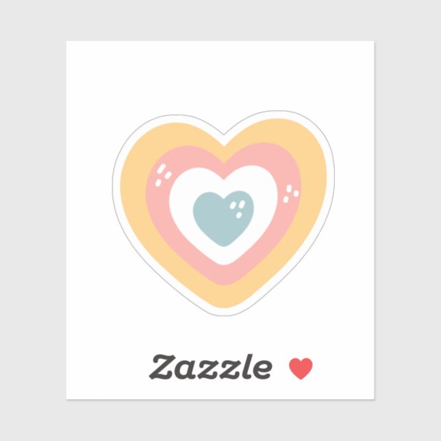 Cute Colorfull Heart (Sheet)