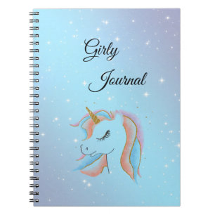 Cute,Colorfyl,Rainbow Unicorn,Star Night Notebook