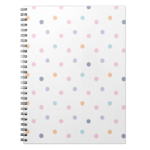 Cute Colour Dotsn Seamless Pattern  Notebook