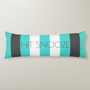 Cute Colour Striped Grey and Blue Pattern With Tex Body Cushion