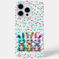 Cute, colourful 3 Easter bunny