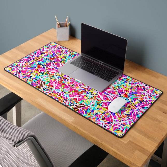Cute colourful abstract design desk mat (Office 2)