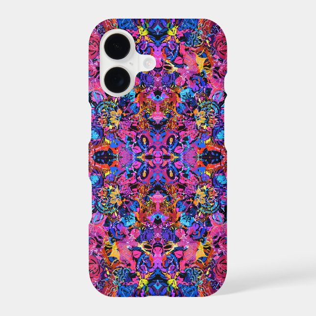 Cute colourful abstract floral patterns (Back)