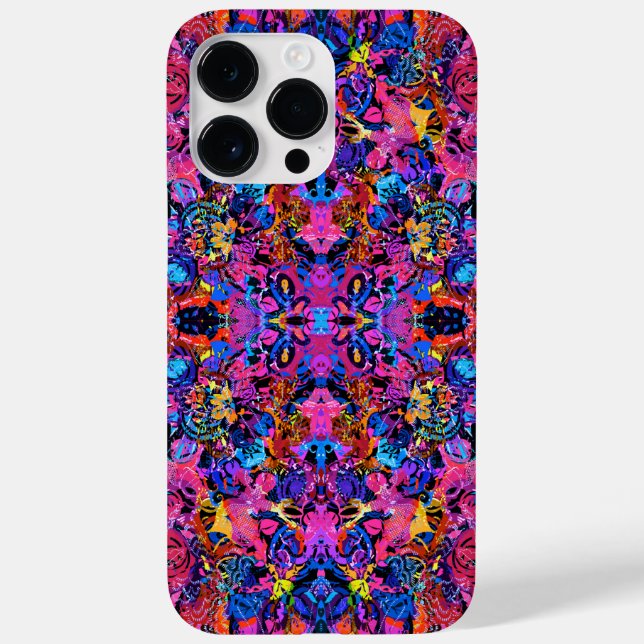 Cute colourful abstract floral patterns Case-Mate iPhone case (Back)