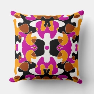 Cute colourful abstract fluid background design cushion