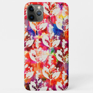 Cute colourful abstract leaves patterns iPhone 11 pro max case