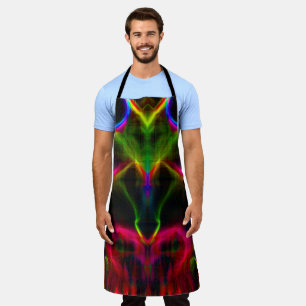 Cute colourful abstract lines  apron
