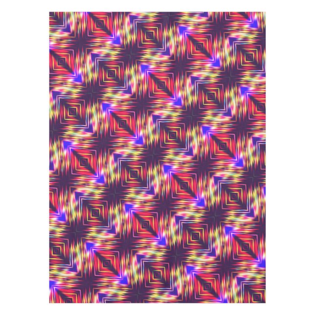 Cute colourful abstract lines throw pillow iPhone  Tablecloth (Front)