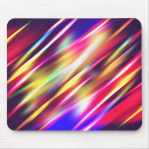 Cute colourful abstract lines throw pillow mouse mat