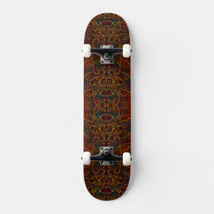 Cute colourful abstract marble skateboard