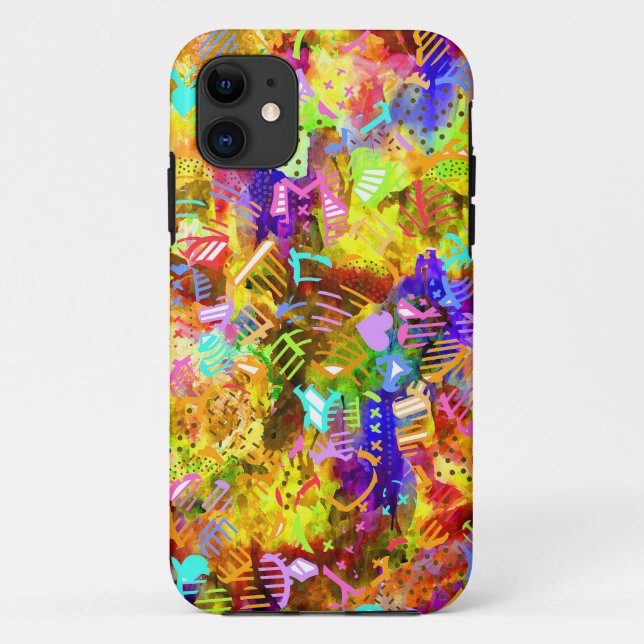 Cute colourful abstract paint Case-Mate iPhone case (Back)