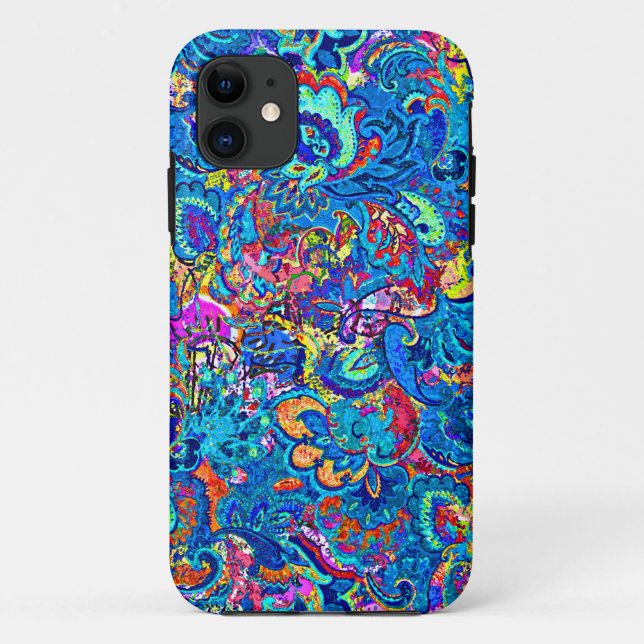 Cute colourful abstract painting flowers Case-Mate iPhone case (Back)