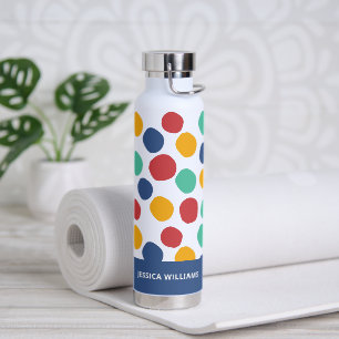 Cute Colourful Abstract Pattern  Water Bottle