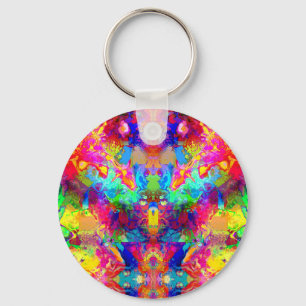 Cute colourful abstract phantom key ring