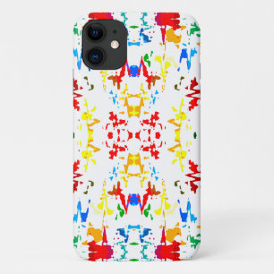 Cute colourful abstract splatter iPhone 11 case