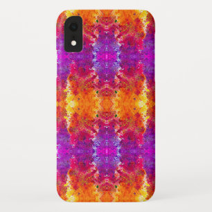 Cute colourful abstract splatter paint iPhone XR case