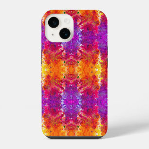 Cute colourful abstract splatter paint iPhone 14 case