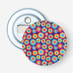 Cute colourful abstract suns patterns bottle opener