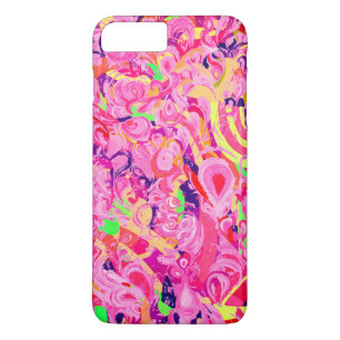 Cute colourful abstract swirls painting iPhone 8 plus/7 plus case