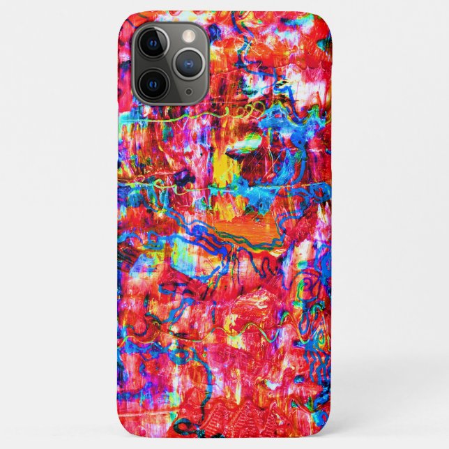 Cute colourful abstract waves painting Case-Mate iPhone case (Back)