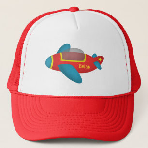 Cute Colourful Aeroplane Jet for Kids Trucker Hat