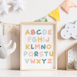 Cute Colourful Alphabets Nursery Poster<br><div class="desc">Colourful Alphabeth Nursery Poster</div>