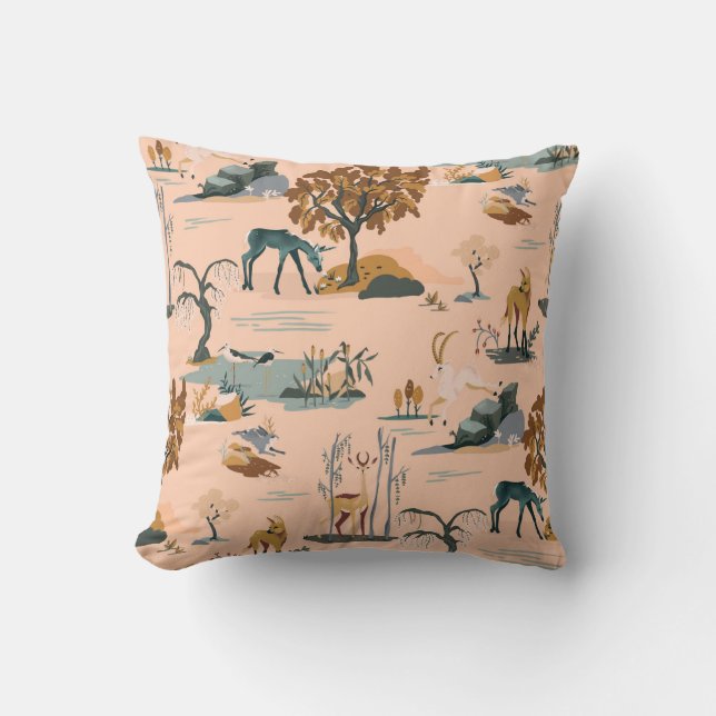 Cute & Colourful Animal & Unicorn Pattern Cushion (Front)