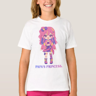 Cute & Colourful Anime Character Kids Tee