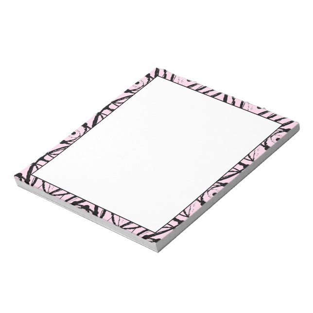 Cute Colourful Art Lines Notepad (Rotated)