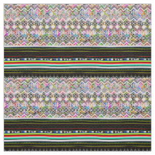 Cute colourful aztec tribal patterns fabric