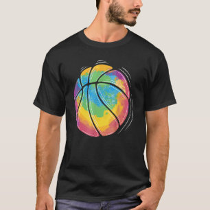 Cute Colourful Basketball Coach Team Tournament Pl T-Shirt