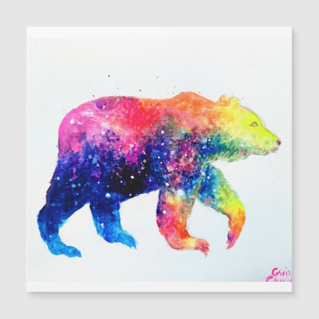 Cute colourful bear  (Front)