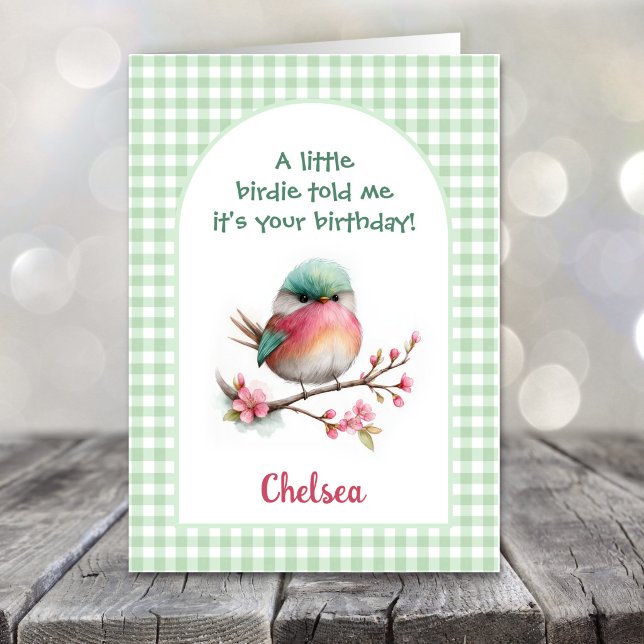 Cute Colourful Bird Birthday Card (Creator Uploaded)