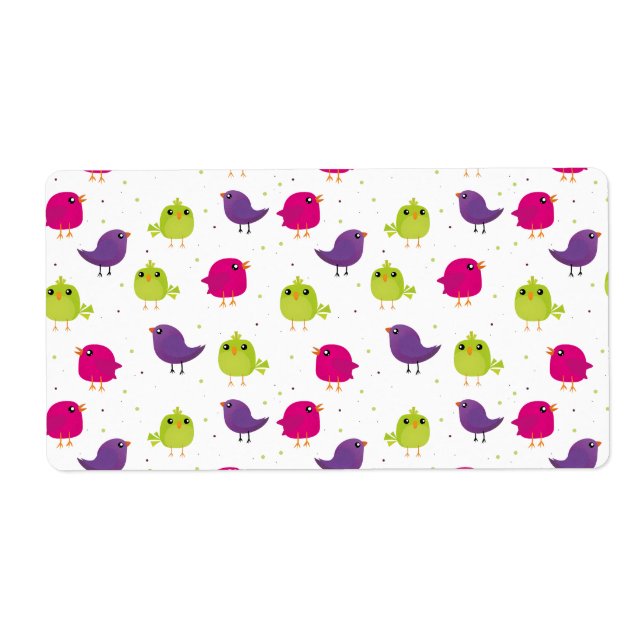 Cute colourful birds   (Front)