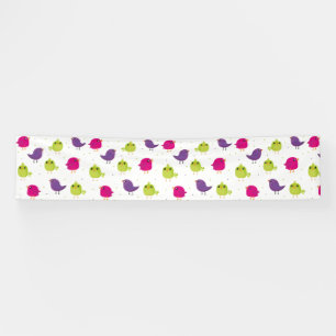 Cute colourful birds  banner