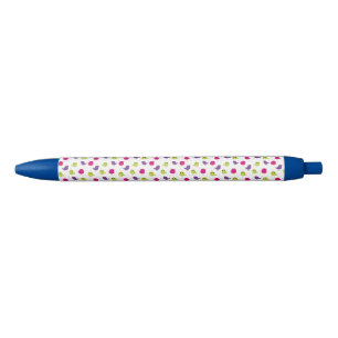 Cute colourful birds black ink pen