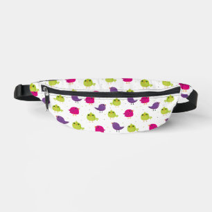 Cute colourful birds bum bags