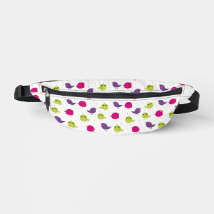 Cute colourful birds bum bags