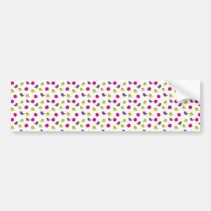 Cute colourful birds bumper sticker