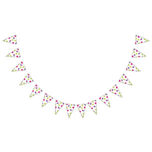 Cute colourful birds  bunting 