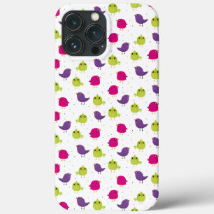 Cute colourful birds iPhone 13 pro max case
