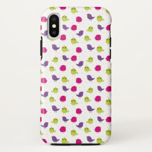 Cute colourful birds  iPhone XS case