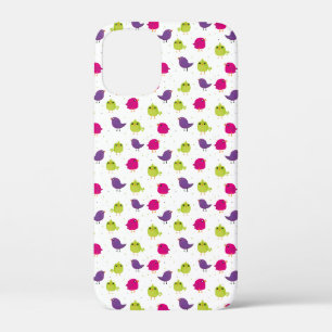 Cute colourful birds iPhone 12 mini case