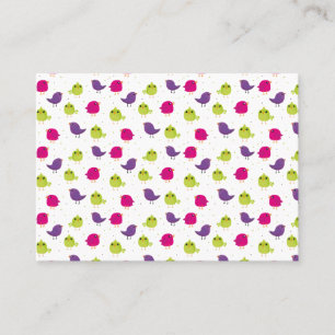 Cute colourful birds  discount card