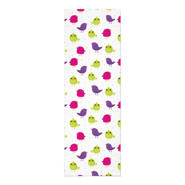 Cute colourful birds photo print (Front)