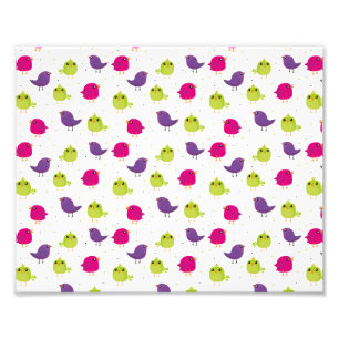 Cute colourful birds  photo print