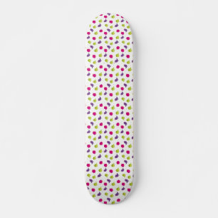 Cute colourful birds skateboard