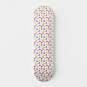 Cute colourful birds skateboard
