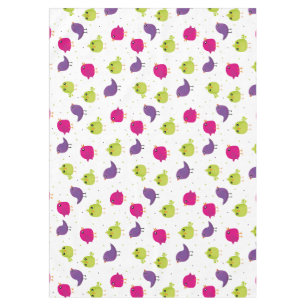 Cute colourful birds tablecloth
