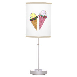 Cute Colourful Birthday Ice Cream Table Lamp